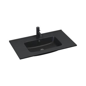 BATH DELUXE 06-080-27-02-00 - Zápustné umyvadlo HYGE 81x46 cm keramika/černá 06-080-27-02-00 obraz