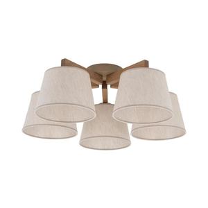 Brilagi - Přisazený lustr LATTE SABIA 5xE27/60W/230V borovice/krémová 11583 obraz