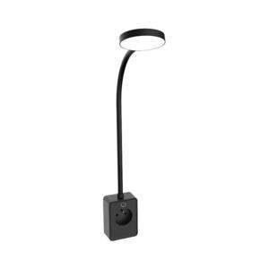 Rabalux 71283 - LED Stmív. nástěnná lampa TIVRO E 4W/230V s USB do zásuvky černá 71283 obraz