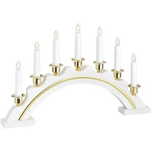 Markslöjd 704768 - LED Vánoční svícen CELINE LED/1, 4W/230V borovice/bílá 704768 obraz
