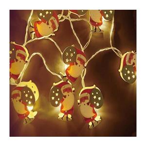 B.V. - LED Vánoční řetěz 10xLED/3xAA 1, 5m teplá bílá Santa Claus B10303Q6M obraz