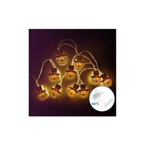 B.V. - LED Vánoční řetěz 20xLED/3xAA 3m teplá bílá sněhulák B10303Q72 obraz