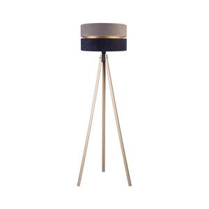 - Stojací lampa DUO 1xE27/60W/230V pr. 44 cm šedá/modrá/béžová AS0463+DU82689 obraz