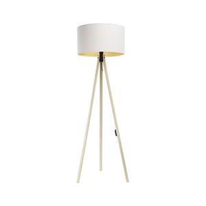 Stojací lampa STANDART 1xE27/60W/230V bílá/béžová AS0463+BS0396 obraz