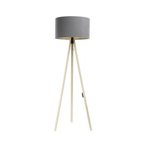 Stojací lampa STANDART 1xE27/60W/230V šedá/béžová AS0463+BS0397 obraz