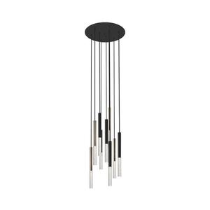 Zuma Line P0461-09L-P7SD - LED Lustr na lanku ONE 9xLED/5W/230V černá/mosaz P0461-09L-P7SD obraz