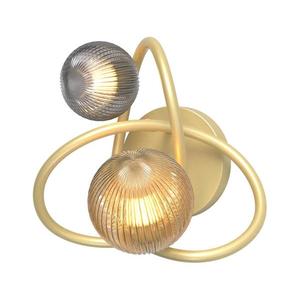Wofi 4015-204 - LED Nástěnné svítidlo METZ 2xG9/3, 5W/230V zlatá/šedá 4015-204 obraz