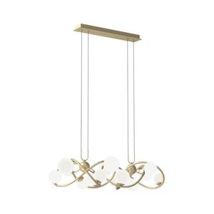 Wofi 7014-1401 - LED Lustr na lanku NANCY 14xG9/3, 5W/230V zlatá/bílá 7014-1401 obraz