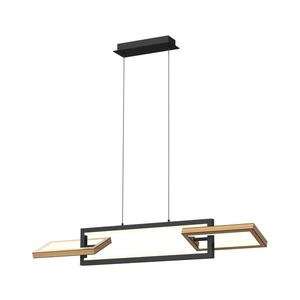 Wofi 7022-306- LED Stmívatelný lustr na lanku MATERA LED/30W/230V černá/hnědá 7022-306 obraz