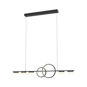 Wofi 7030-702 - LED Stmívatelný lustr na lanku MESSINA LED/57W/230V černá 7030-702 obraz