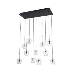 Zuma Line MD2291-11B-3BGT - LED Lustr na lanku NELSON 11xLED/3W/230V černá MD2291-11B-3BGT obraz