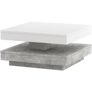 Stůl TIMO bílá/šedá beton 5905815721582 obraz