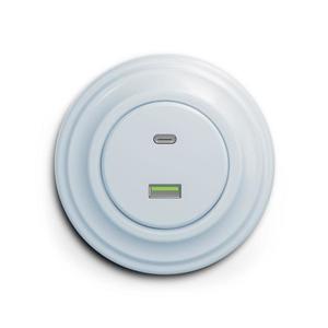 lap - Retro USB zásuvka A+C s rámečkem modrá KA0025+KA0075 obraz