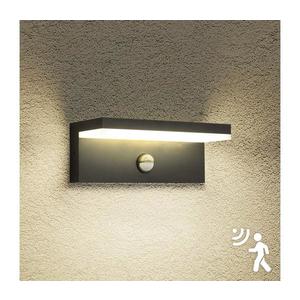Brilagi-LED Venkovní nástěnné svítidlo se senzorem TESSI LED/10W/230V černá IP54 BRI367 obraz