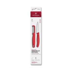 Victorinox - Sada kuchyňský nůž se škrabkou SWISS CLASSIC červená 6.7111.21C1 obraz