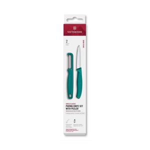 Victorinox - Sada kuchyňský nůž se škrabkou SWISS CLASSIC tyrkysová 6.7114.21C1 obraz