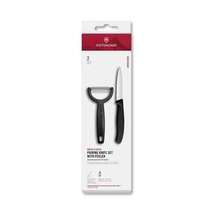 Victorinox - Sada kuchyňský nůž se škrabkou SWISS CLASSIC černá 6.7113.22 obraz