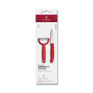 Victorinox - Sada kuchyňský nůž se škrabkou SWISS CLASSIC červená 6.7111.22C1 obraz