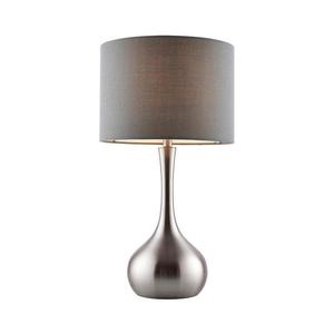 Endon 61192 -Stmívatelná stolní lampa PICCADILLY 1xE14/40W/230V matný chrom/šedá 61192 obraz