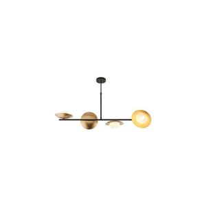 Endon 92036 - Lustr na lanku RUFFLE 4xG9/3W/230V mosaz/černá 92036 obraz