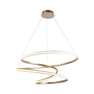 Endon 97639 - LED Stmívatelný lustr na lanku TWIRL LED/88W/230V 3000K zlatá 97639 obraz