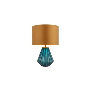 Endon 93059 - Stolní lampa ALYSSIA 1xE27/10W/230V zlatá/modrá 93059 obraz