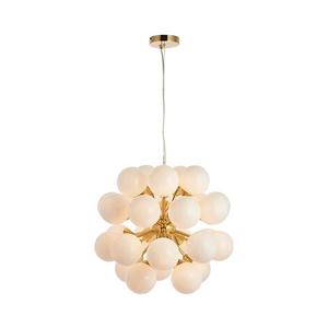 Endon 76499 - Lustr na lanku OSCAR 28xG9/18W/230V zlatá 76499 obraz