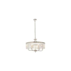 Endon 90263 - Lustr na řetězu CHESTERFIELD 6xE14/6W/230V pr. 55 cm lesklý chrom 90263 obraz