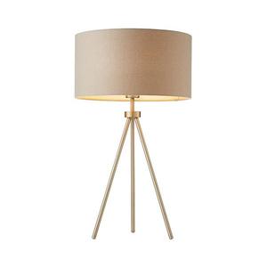 Endon 66986 - Stolní lampa TRI 1xE27/40W/230V mosaz/béžová 66986 obraz