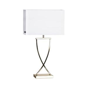 ByRydens 2829620-5000 - Stolní lampa OMEGA 1xE27/5W/230V bílá/mosaz 2829620-5000 obraz