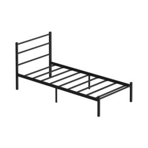 Kovová jednolůžková postel FERON 90x200 cm černá nosnost 120 kg 837WST1119 obraz