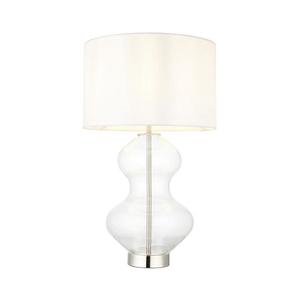 Endon 102676 - Stmívatelná stolní lampa KELDA 1xE27/10W/230V bílá/matný chrom 102676 obraz