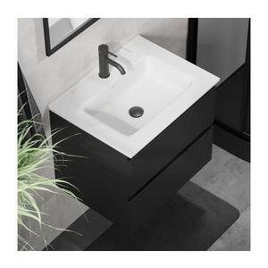 BATH DELUXE Koupelnová skříňka s umyvadlem CONOR 61 cm černá/bílá BT0097+BT0127 obraz