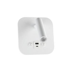 LED Nástěnné bodové svítidlo s USB portem LED/8W/230V 3000K bílá 240026 obraz
