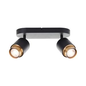 Brilliant - LED Bodové svítidlo COVELO 2xGU10/5W/230V černá/zlatá G04913/86 obraz