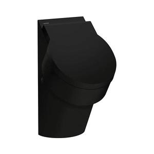 LAUFEN H8402810200001-Pisoár VAL zadní přívod, zadní odpad keramika/lesklá černá H8402810200001 obraz