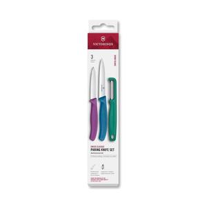 Victorinox - Sada kuchyňských nožů se škrabkou SWISS CLASSIC 3 ks pestrobarevná 6.7116.33C1 obraz