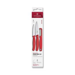 Victorinox - Sada kuchyňských nožů se škrabkou SWISS CLASSIC 3 ks červená 6.7111.33C1 obraz