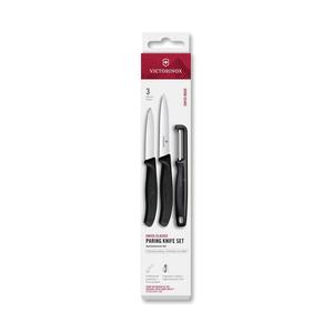 Victorinox - Sada kuchyňských nožů se škrabkou SWISS CLASSIC 3 ks černá 6.7113.33 obraz