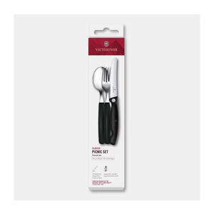 Victorinox - Sada příborů na piknik SWISS CLASSIC 3 ks černá 6.7193.3F obraz