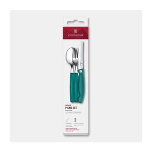 Victorinox - Sada příborů na piknik SWISS CLASSIC 3 ks tyrkysová 6.7194.3FC1 obraz