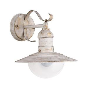 Brilagi - Venkovní nástěnné svítidlo MOLDE 1xE27/60W/230V IP44 bílá/patina 63023 obraz