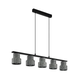 Eglo 39855 - Lustr na lanku HILCOTT 5xE27/40W/230V 39855 obraz
