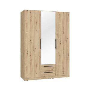 Šatní skříň se zrcadlem MARO 150x213 cm dub artisan CDXS83S-D78 obraz