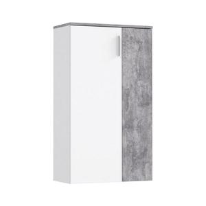 Botník ETON bílá/šedá beton BTS321-C296A obraz