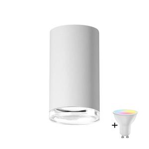 LED RGBW Stmívatelné koupelnové bodové svítidlo TURYN 1xGU10/6, 5W/230V IP44 bílá SA1884+AI0414 obraz