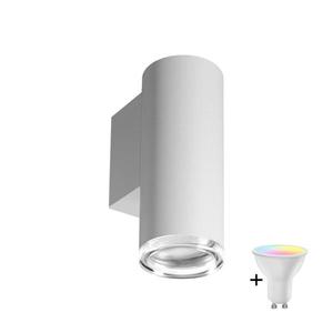 LED RGBW Stmívatelné koupelnové nástěnné svítidlo TURYN 1xGU10/6, 5W/230V IP44 bí SA1907+AI0414 obraz
