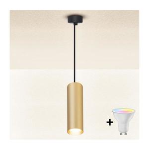 Brilagi - LED Stmívatelný lustr na lanku SELE 1xGU10/6, 5W/230V černá/zlatá BG1385+AI0414 obraz