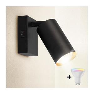 Brilagi -LED Stmívat. nástěnné bodové svítidlo SELE 1xGU10/6, 5W/230V černá/zlatá BG1374+AI0414 obraz