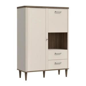 Komoda VIRO hnědá/béžová LCTK423L-M861 obraz